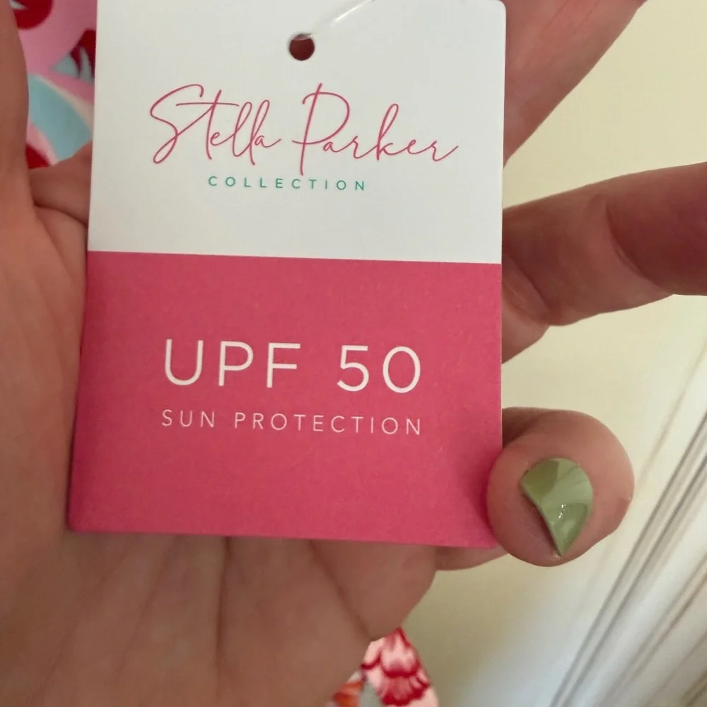 NWT Stella Parker Swim Cover-up Dress Floral Print Size M - Picture 7 of 9